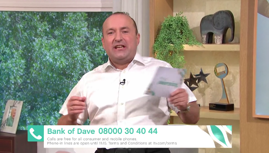 This Morning fans brand Bank of Dave a ‘budget Martin Lewis’ as they slam his advice