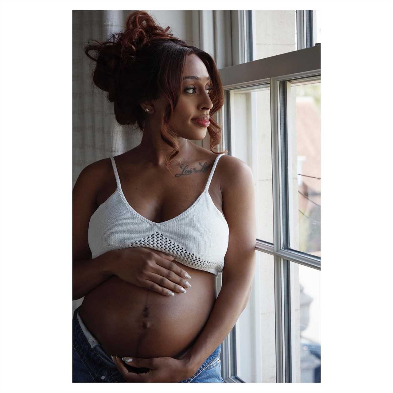 Alexandra Burke shares first photo of her baby daughter as she cradles tot on birthday trip to Monaco