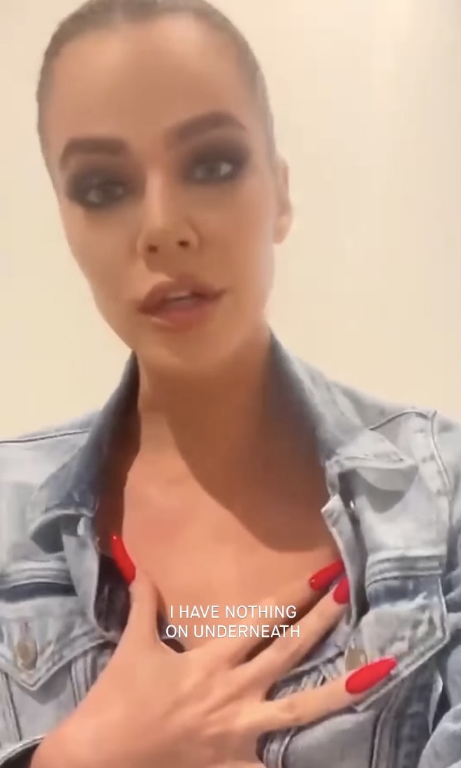 Khloe Kardashian sparks fear after she posts & deletes video of her extremely thin face as she drowns in ‘fitted’ denim