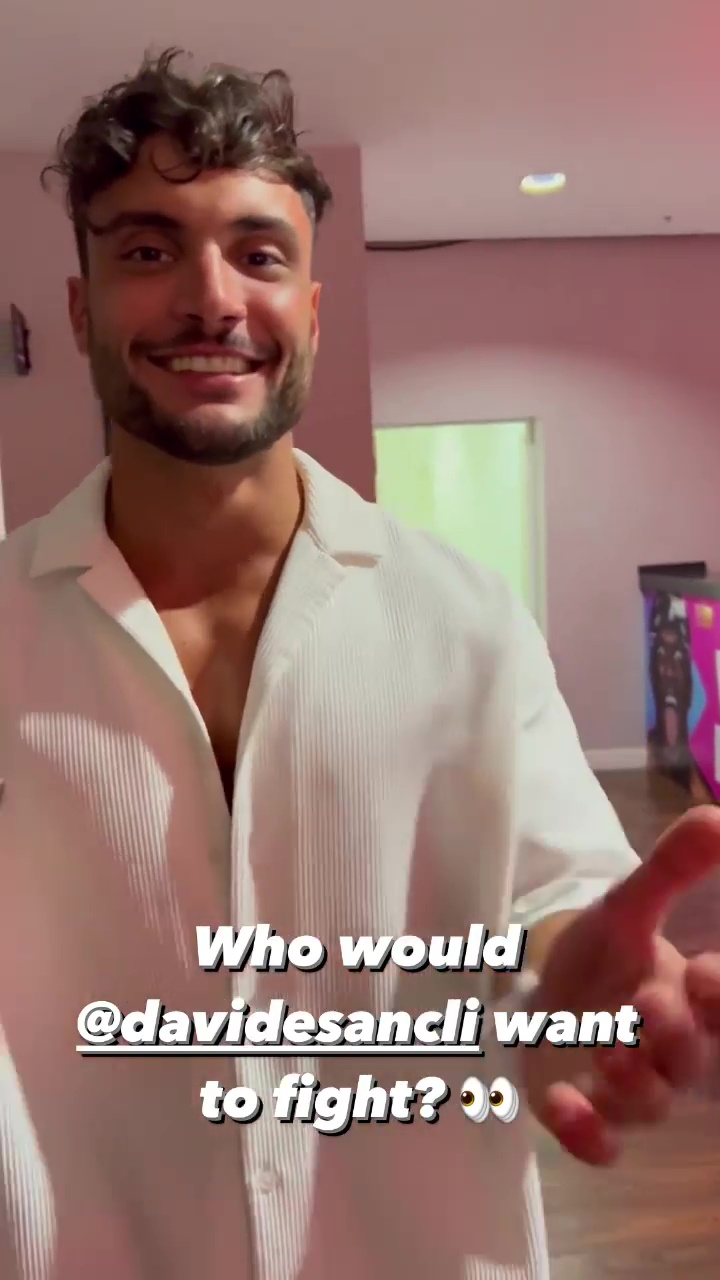 Love Island’s Davide hints at secret feud with Islander as he says he wants to FIGHT him