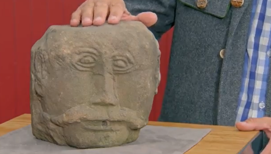 Antiques Roadshow guest stunned after medieval stone head found in DRAIN receives staggering valuation