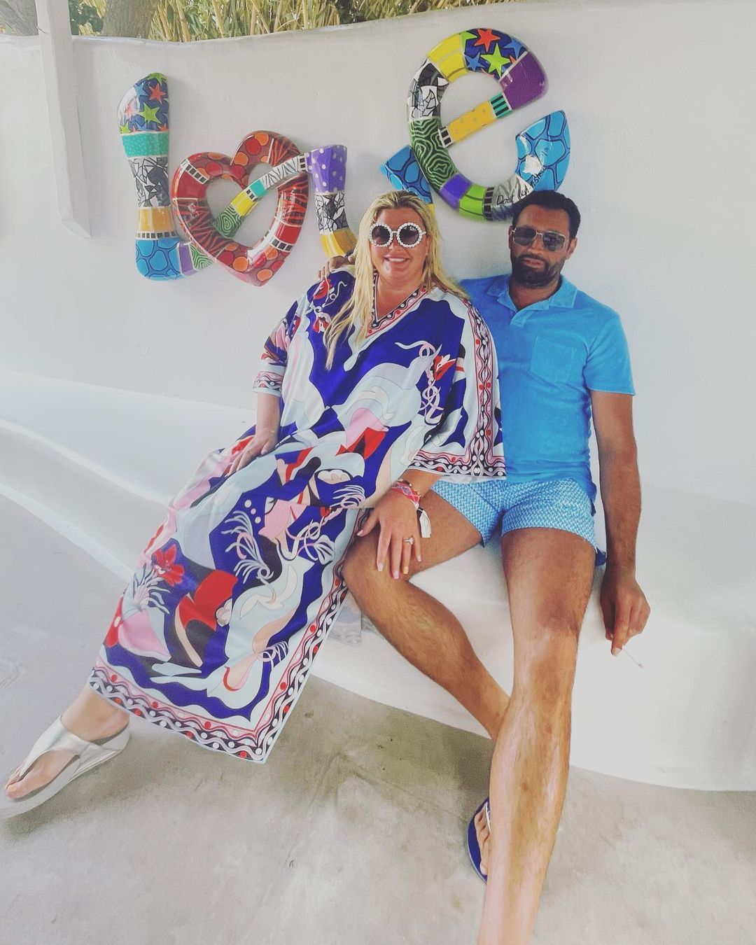 Gemma Collins looks slimmer than ever in flowing kaftan on holiday in Greece