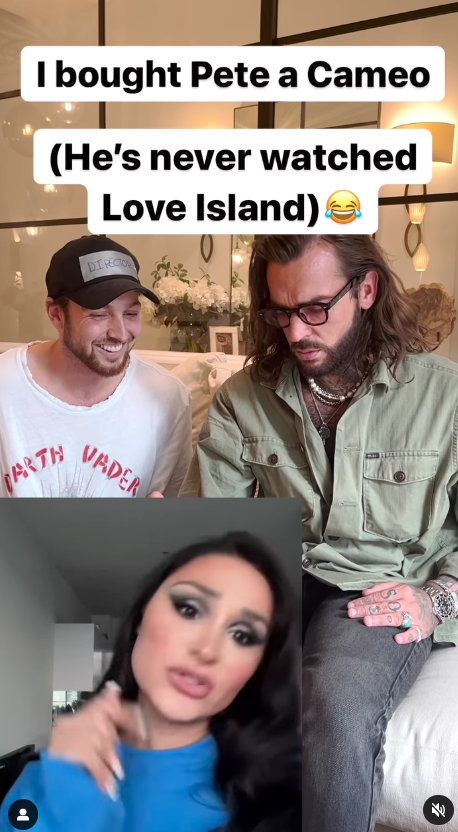 Towie’s Pete Wicks asks ‘who the f*** is that?’ after Sam Thompson buys him a Cameo from Love Island star