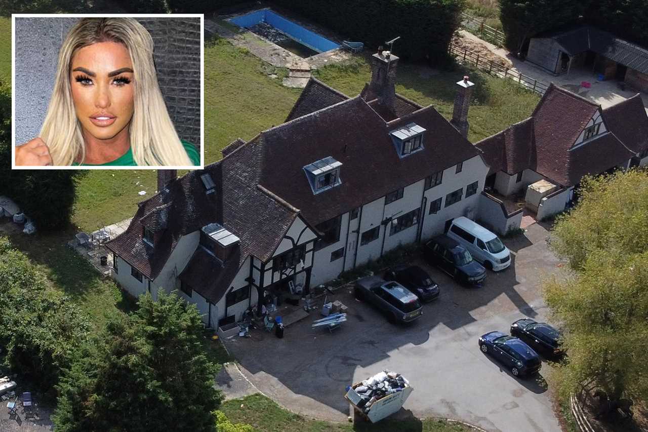 Katie Price’s Mucky Mansion TV show filming grinds to a halt after ‘smelly’ septic tank leak