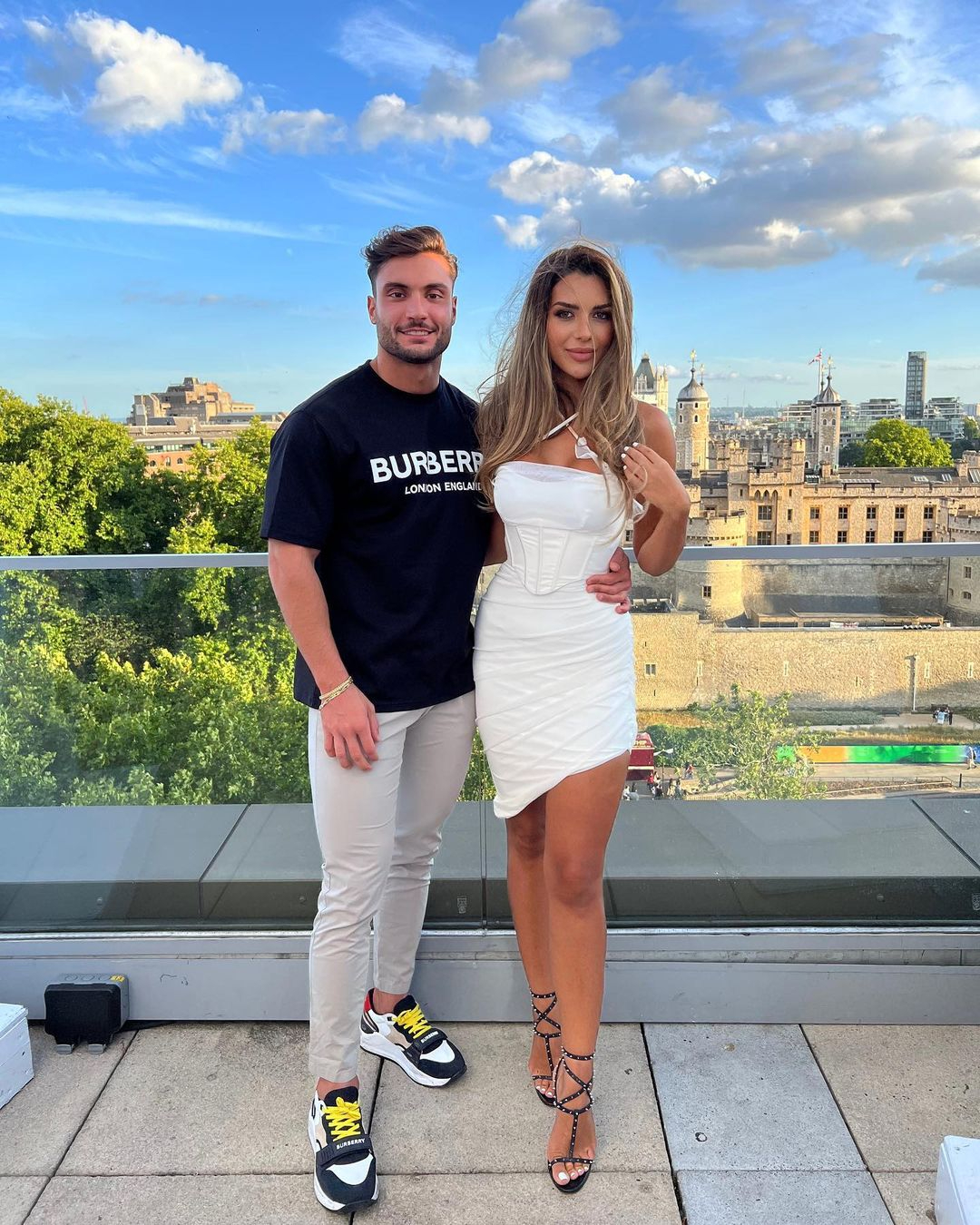 Love Island champ Davide Sanclimenti celebrates with shots after signing six-figure fashion deal