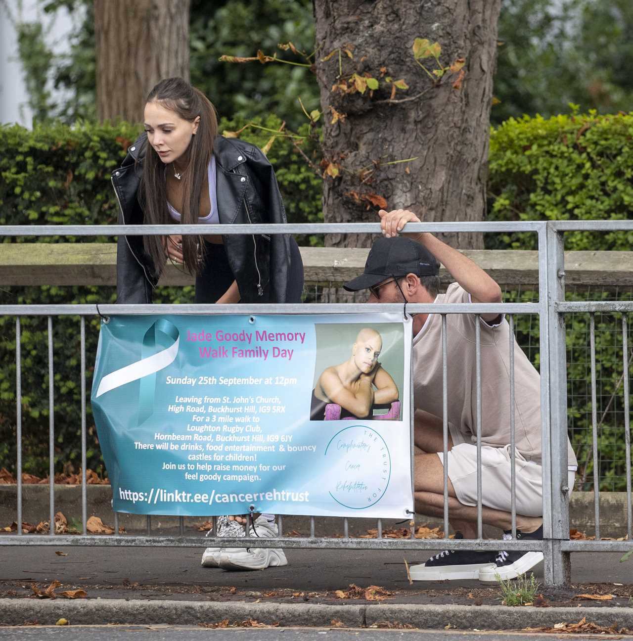 Jade Goody’s husband Jack Tweed goes public with new girlfriend as they hang up banners for Jade memory walk