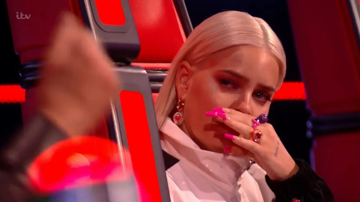 The Voice judge Anne-Marie breaks down in tears during show