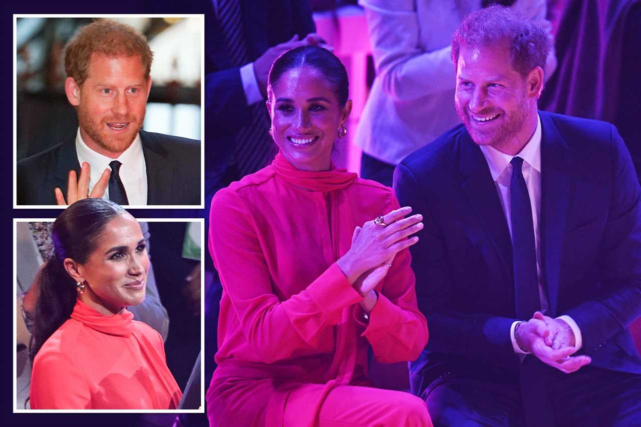 ‘Awkward’ Prince Harry ‘riddled with anxiety’ as ‘rock star’ Meghan Markle steals the show, claims body language expert