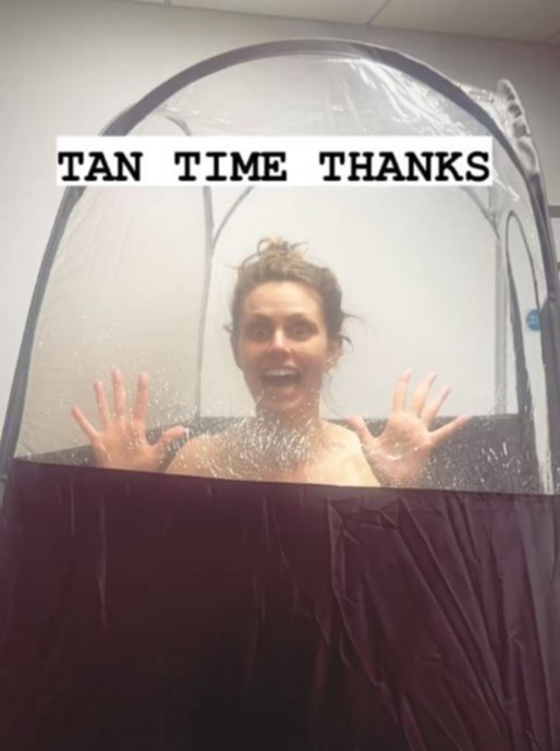 Strictly stars Ellie Taylor and Jayde Adams strip completely nude as they ‘get their bits’ spray tanned