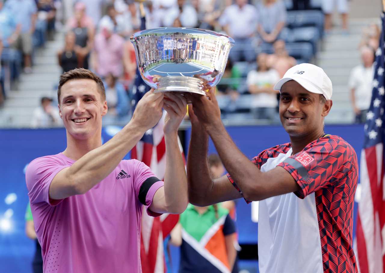 Brit Joe Salisbury wears black armband for The Queen as he makes history with back-to-back US Open doubles titles