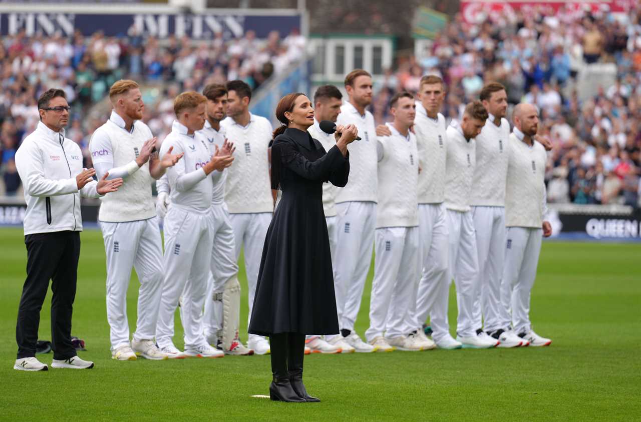 Emotional England cricketers sing ‘God Save the King’ and pay respects to The Queen before South Africa Test