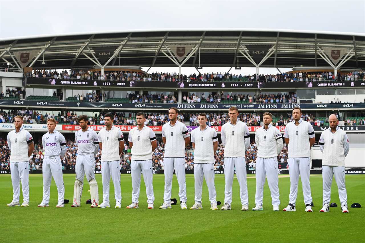 Emotional England cricketers sing ‘God Save the King’ and pay respects to The Queen before South Africa Test