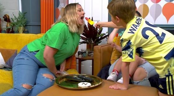 Gogglebox star Izzi Warner’s rarely-seen children make debut appearance on C4 show