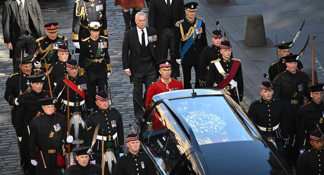 Three ways ‘defiant’ Prince Andrew tried to shrug off uniform snub he marched behind the Queen’s coffin in Edinburgh