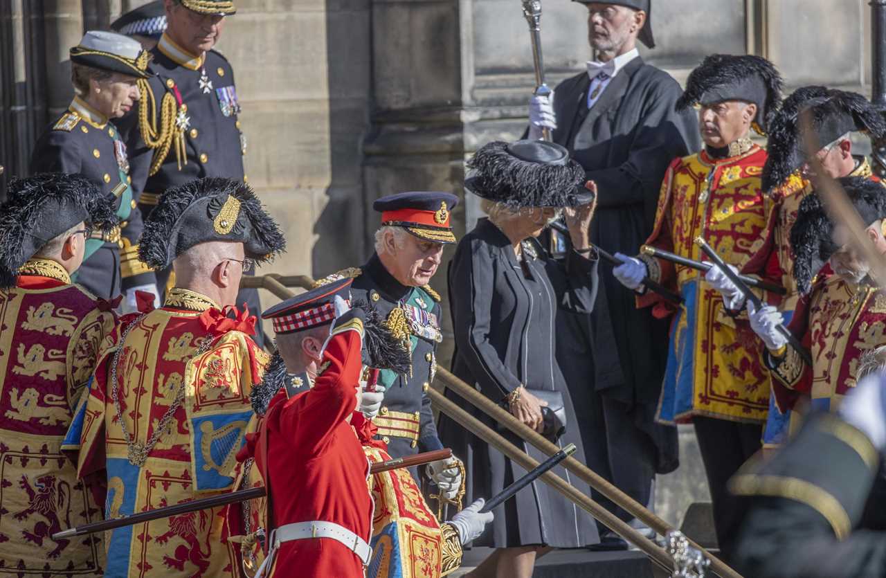 King Charles was merely a son lost in his grief as he walked slowly behind the Queen’s coffin