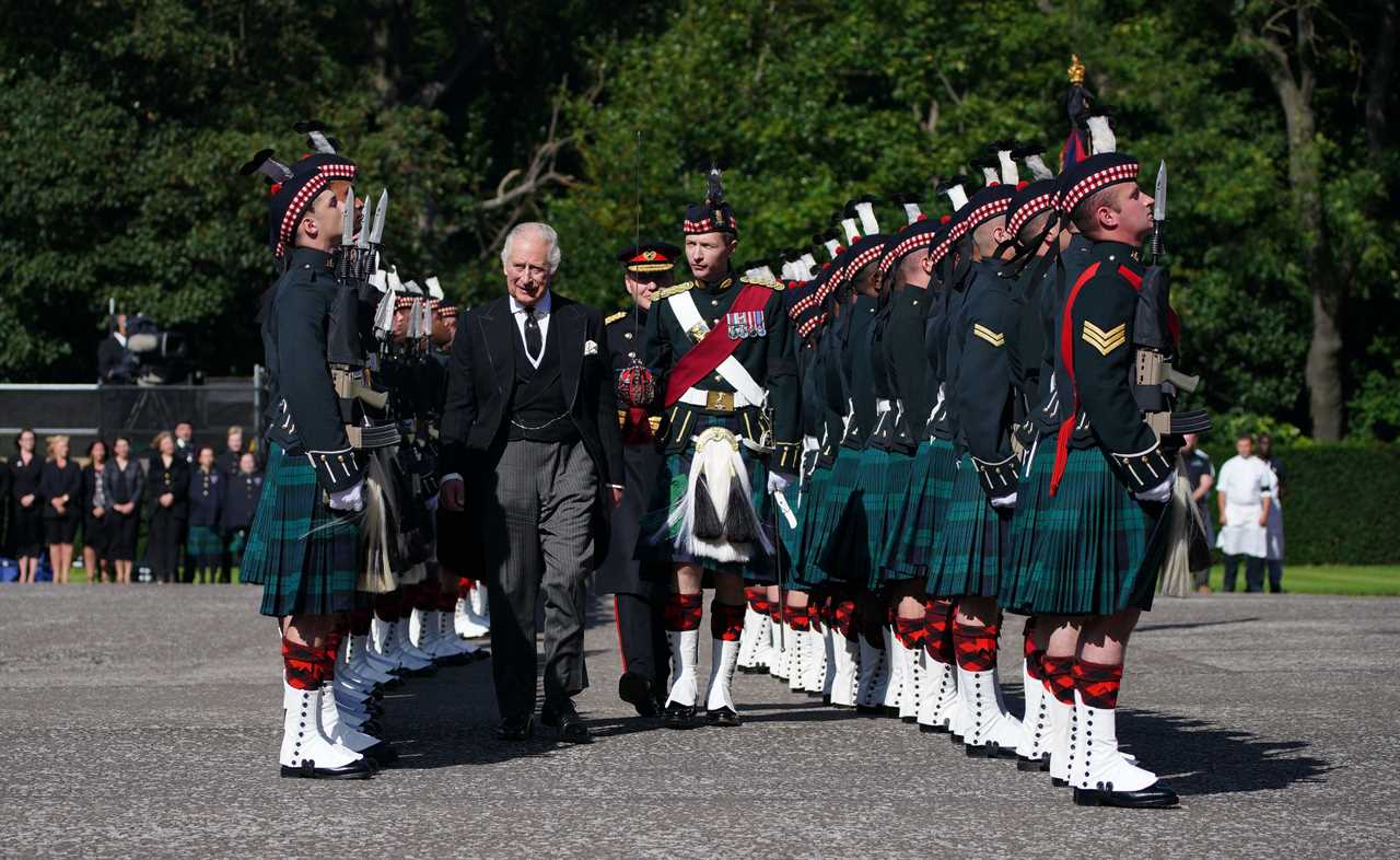 King Charles was merely a son lost in his grief as he walked slowly behind the Queen’s coffin