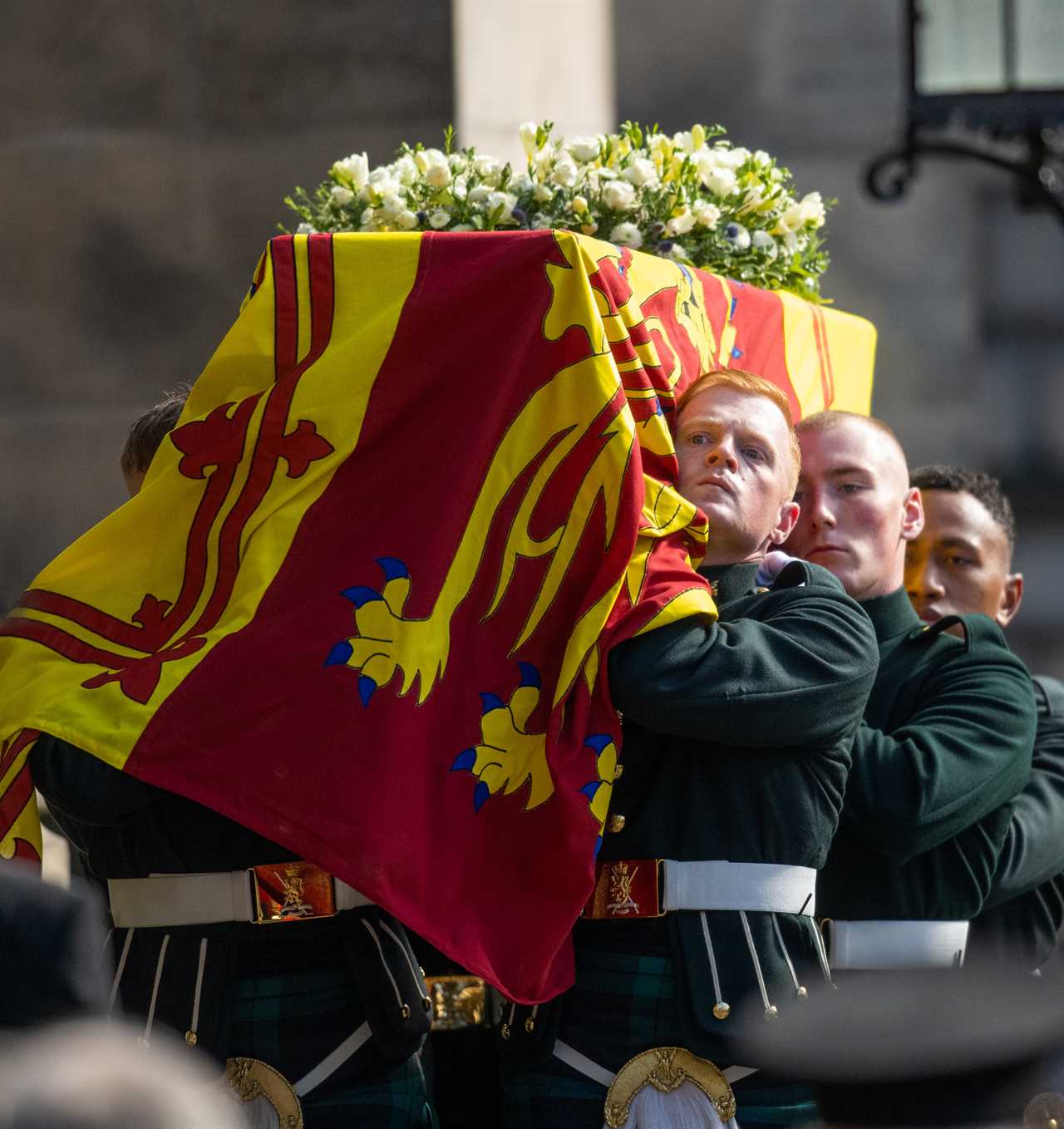 Queen’s coffin to be flown to Buckingham Palace today with Princess Anne by her side – as millions queue to say goodbye