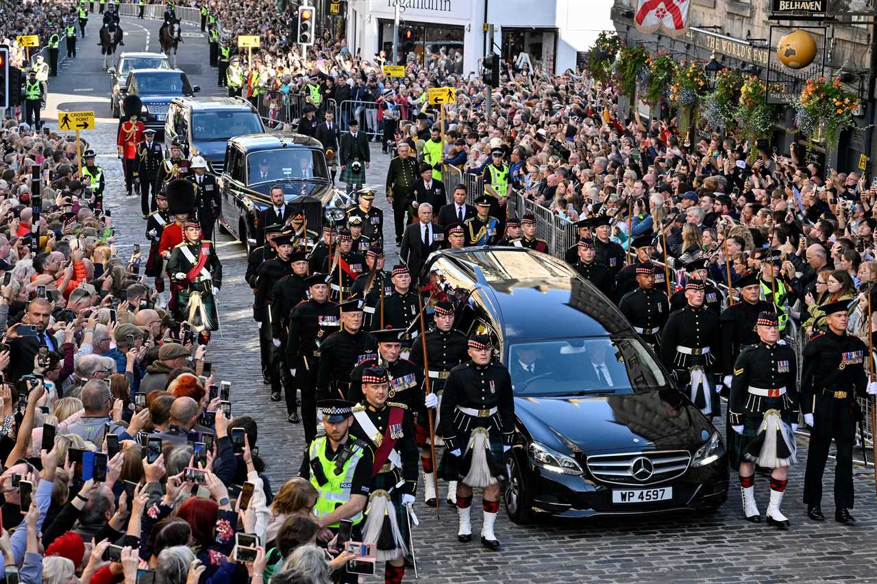 Queen’s coffin to be flown to Buckingham Palace today with Princess Anne by her side – as millions queue to say goodbye