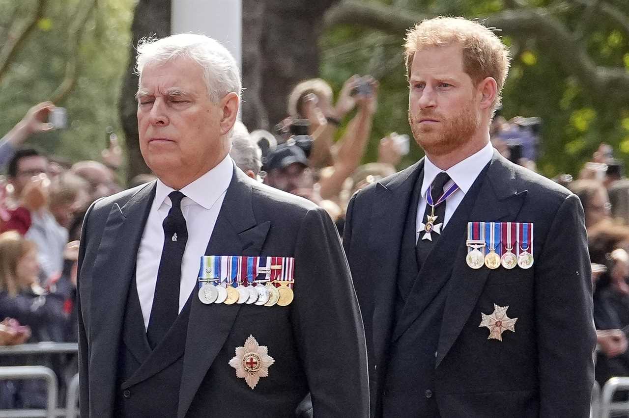 Prince Andrew stands alone at Queen’s service despite joining royal procession to Westminster