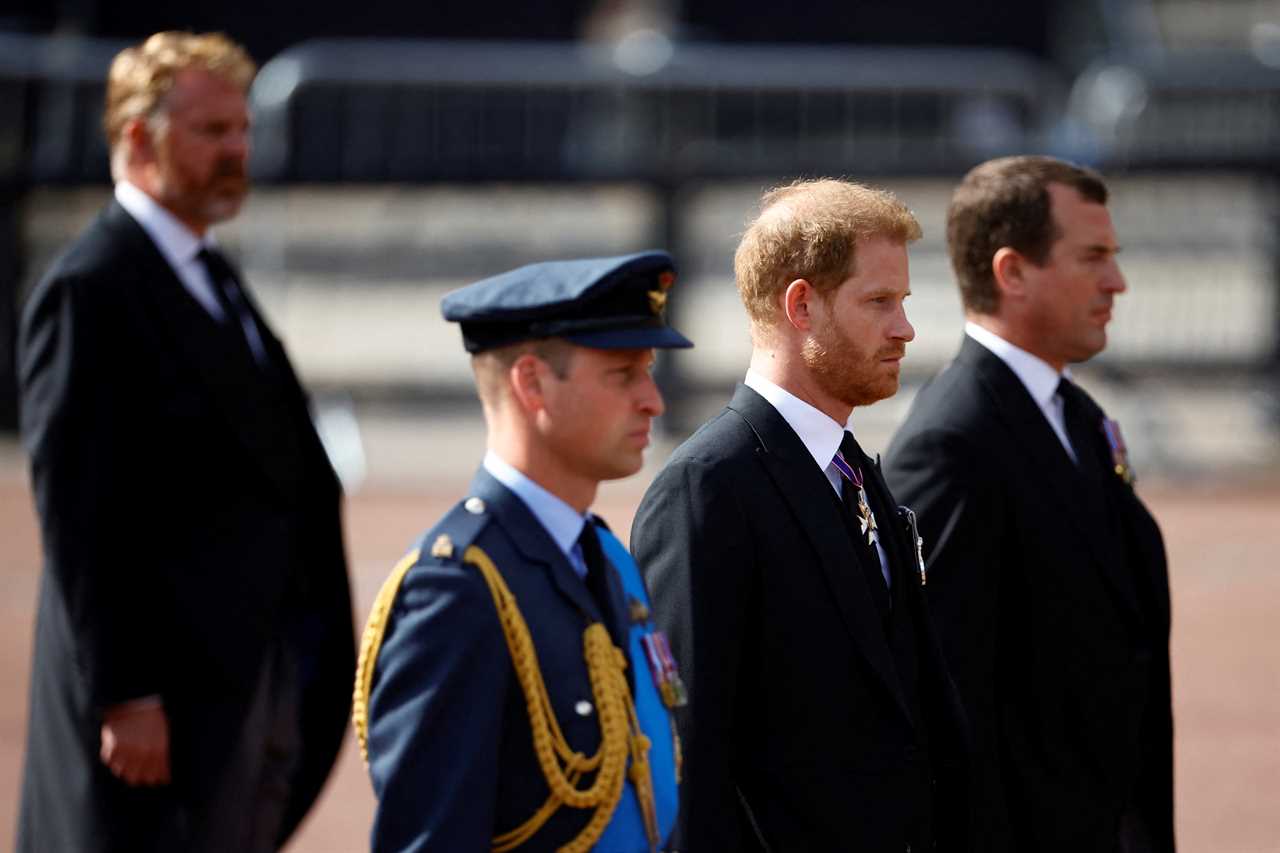 Prince Andrew stands alone at Queen’s service despite joining royal procession to Westminster