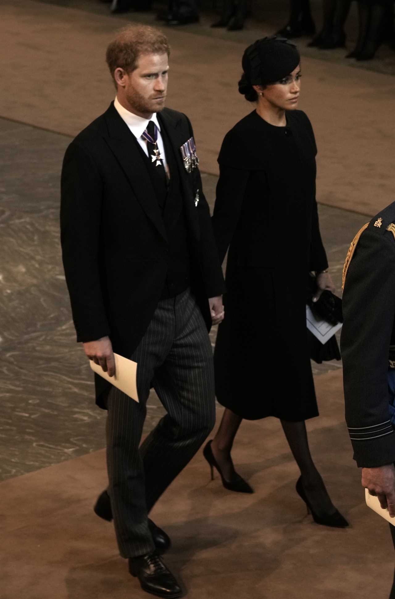 Prince Harry and Meghan Markle ‘break ranks with impulsive gesture’ at Queen’s Westminster service