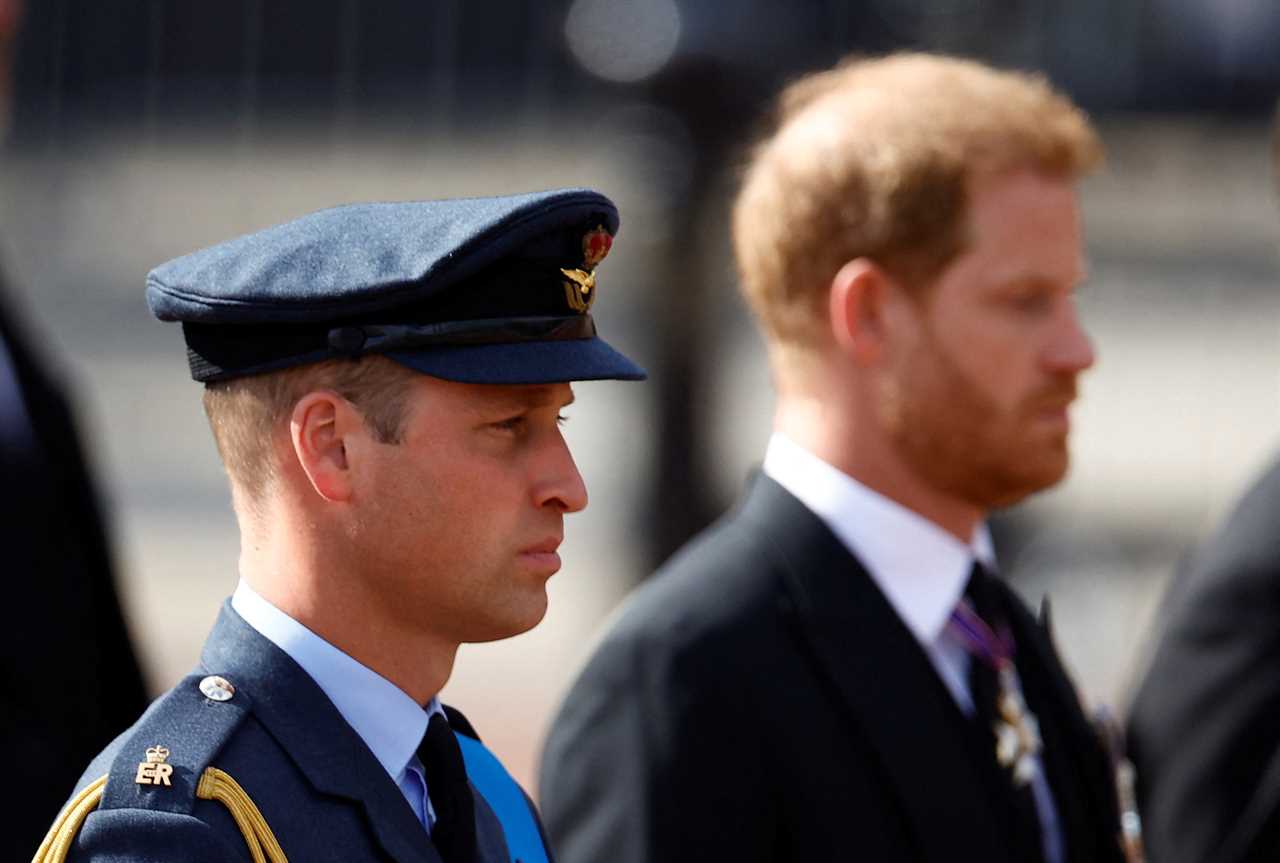 Prince Harry & William to stand together beside Queen’s coffin as they grieve with Royals at solemn Westminster funeral