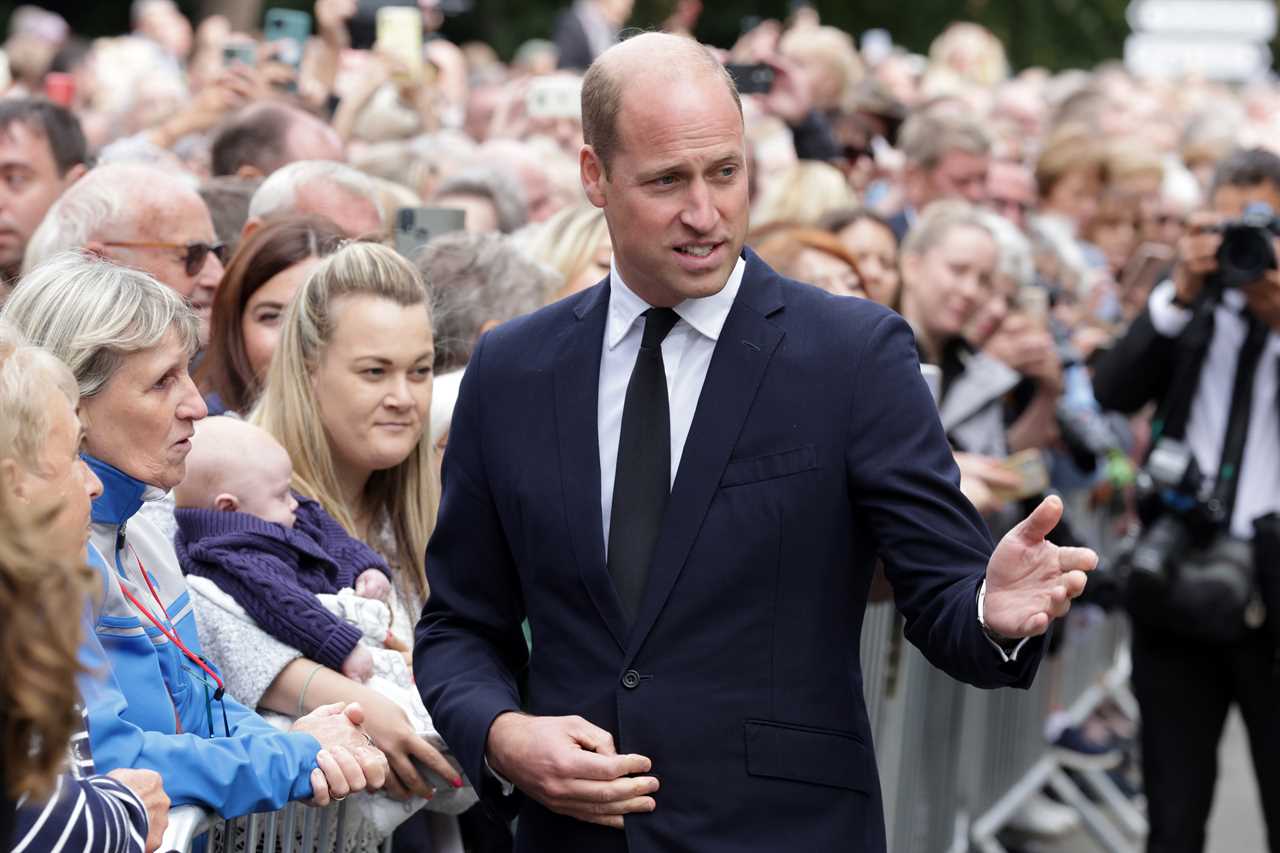 Prince William fights back tears as he tells well-wishers walking behind Queen’s coffin ‘very difficult’