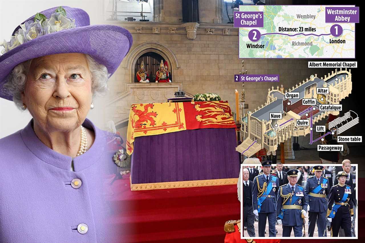 The Queen’s coffin set to leave London on Monday to a tear-jerking rendition of I Vow To Thee My Country
