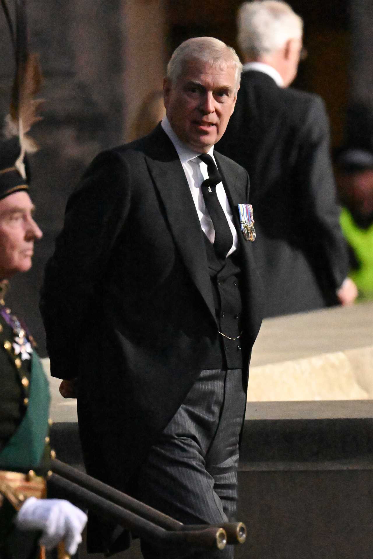 Prince Andrew appears in military uniform as he stands vigil beside Queen’s coffin with King Charles, Anne and Edward