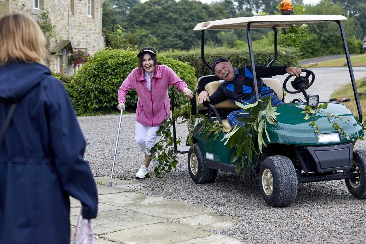 Emmerdale spoilers: Faith Dingle hijacks a golf cart for one last adventure with Eric Pollard