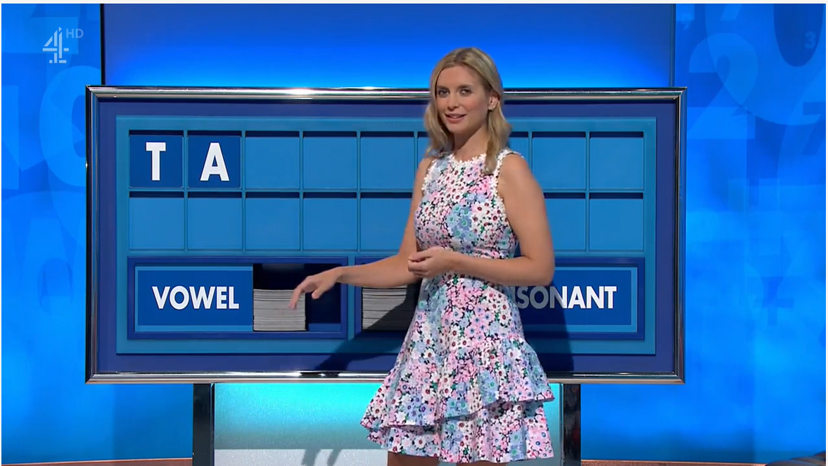 Rachel Riley looks incredible as she shows off long legs in floral mini dress on Countdown