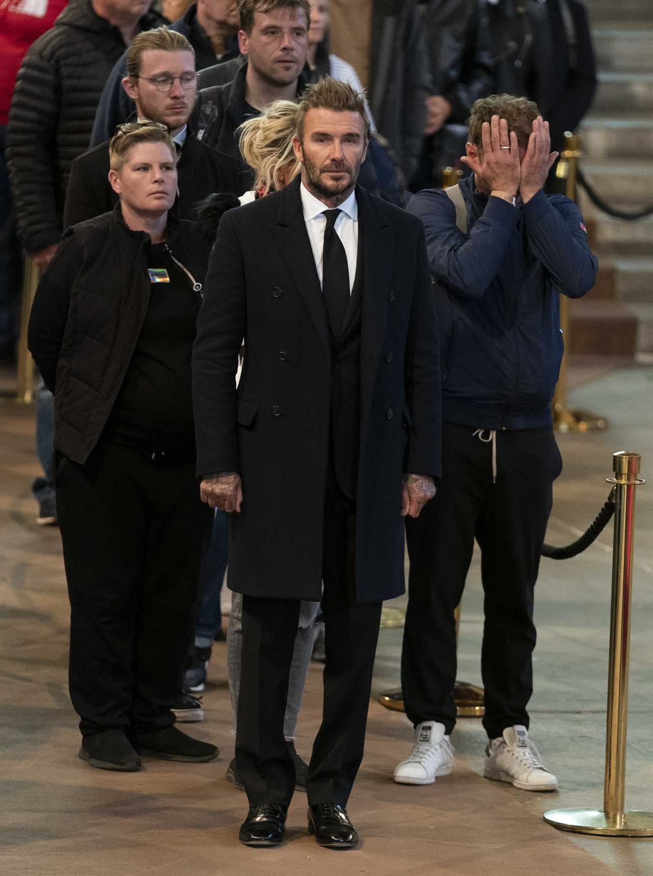 Dan Walker defends David Beckham after troll accuses him of ‘publicity stunt’ after 13-hour queue to see Queen’s coffin