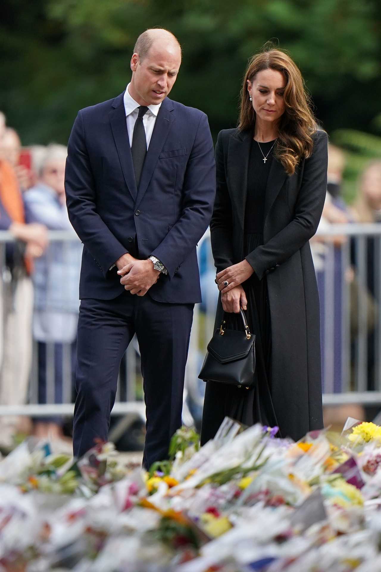 Moment Prince William tells well-wishers he hoped Queen ‘might get a bit more’ as he discusses how his kids are coping