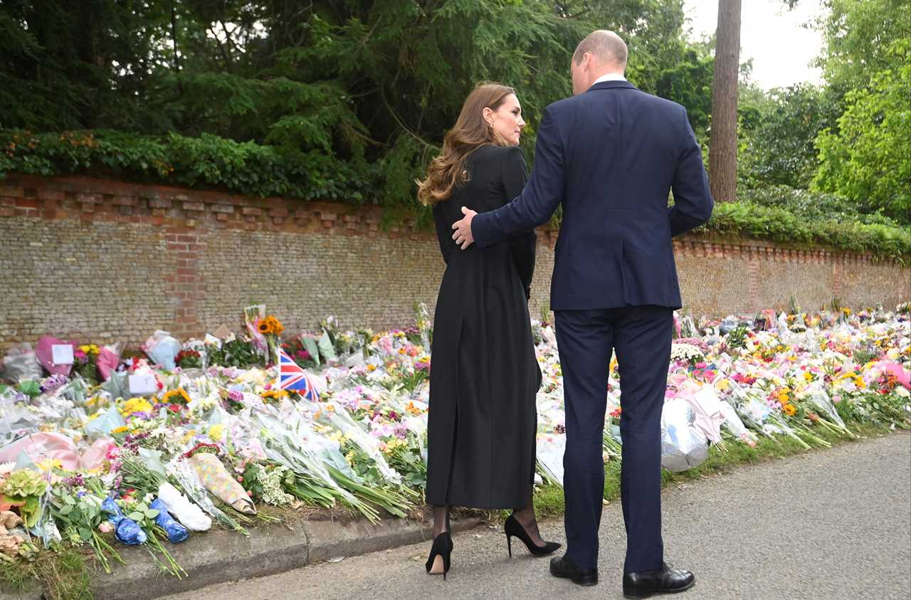 Moment Prince William tells well-wishers he hoped Queen ‘might get a bit more’ as he discusses how his kids are coping