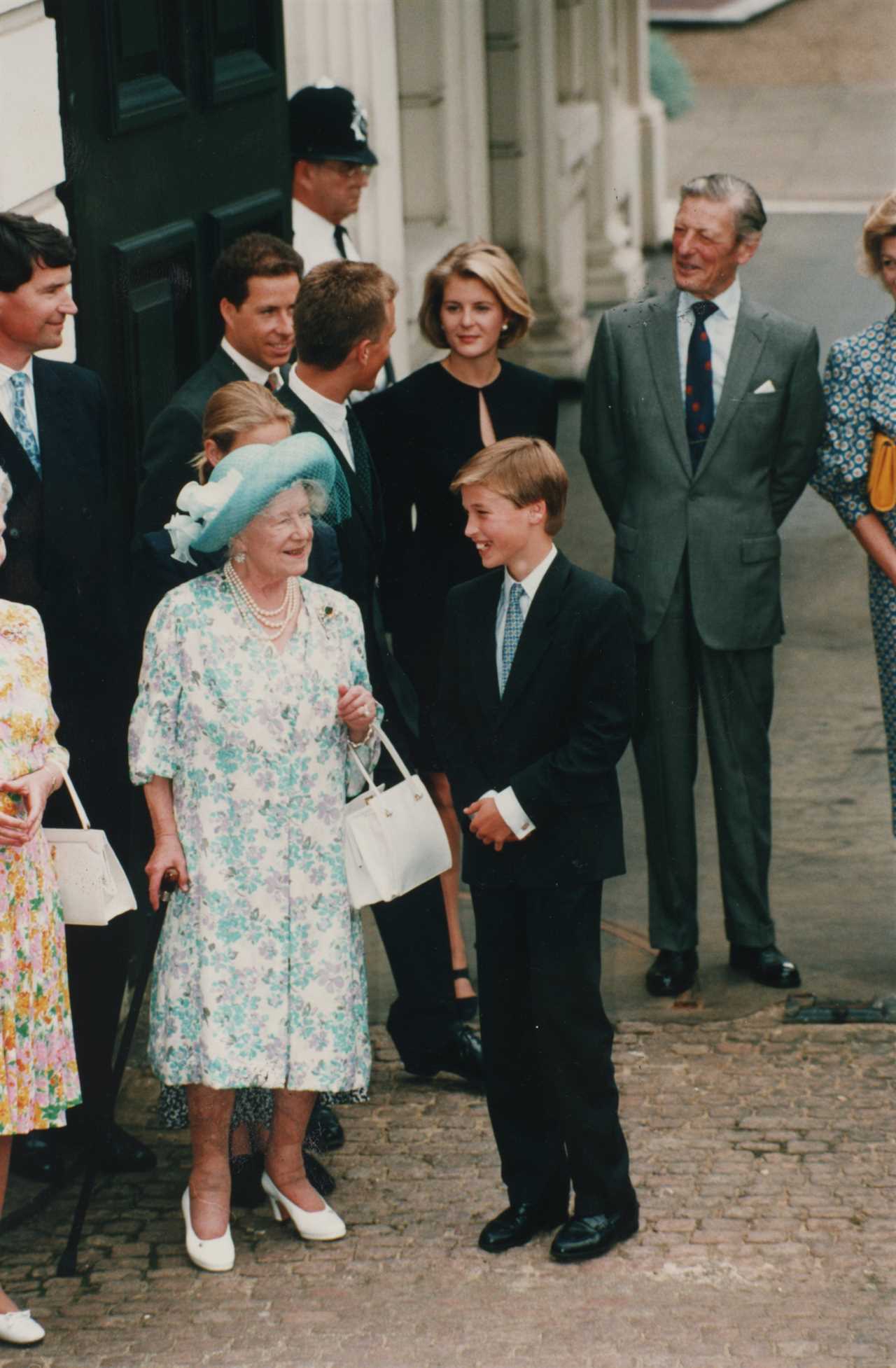 Moment Prince William tells well-wishers he hoped Queen ‘might get a bit more’ as he discusses how his kids are coping