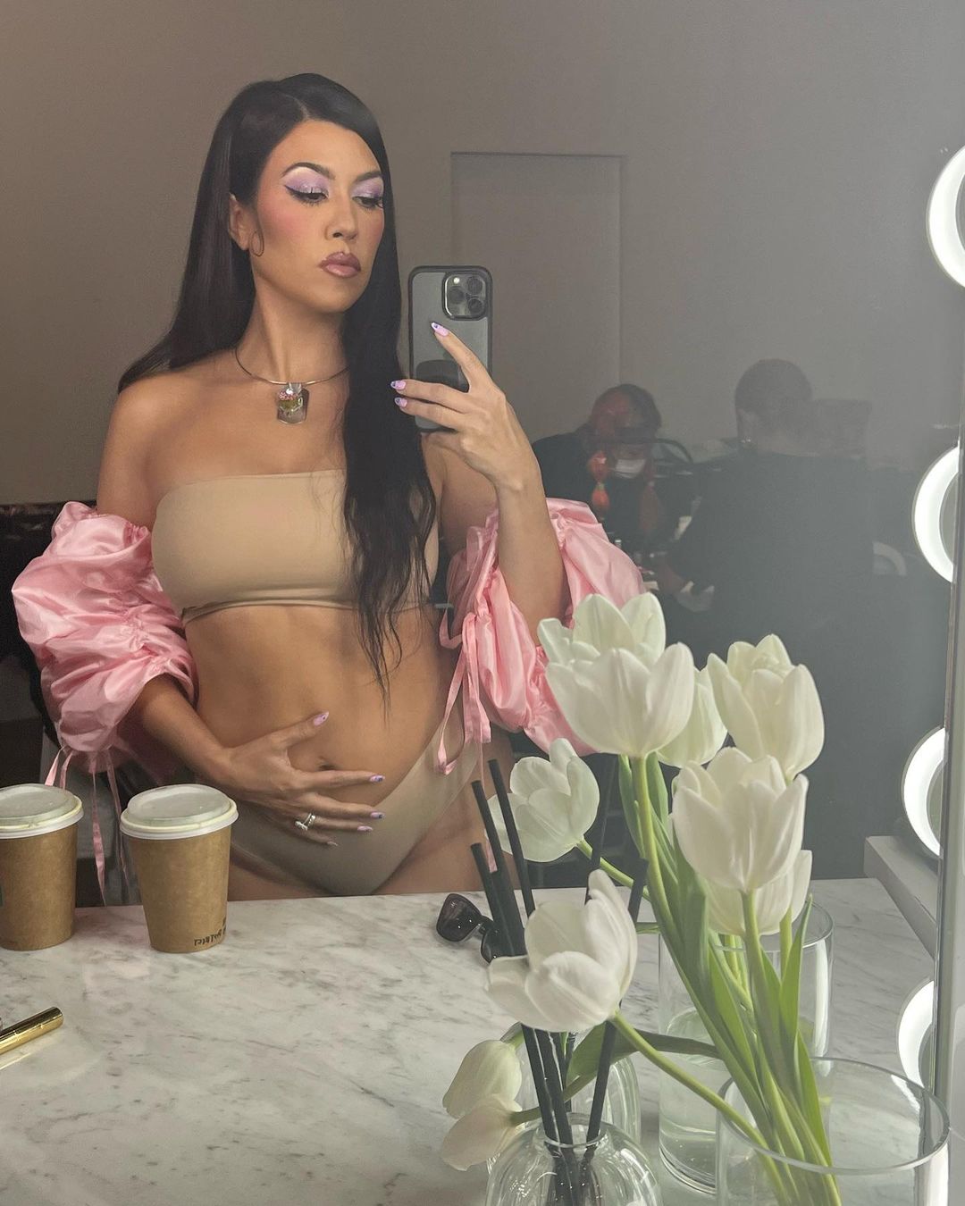 Kourtney Kardashian snubbed by sisters amid feud as fans praise star for posting unfiltered body photos ‘unlike Kim’