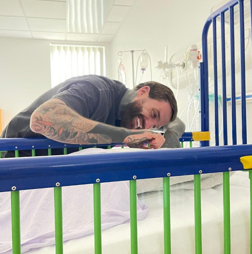 Geordie Shore star Aaron Chalmers’ baby son rushed to hospital for emergency surgery