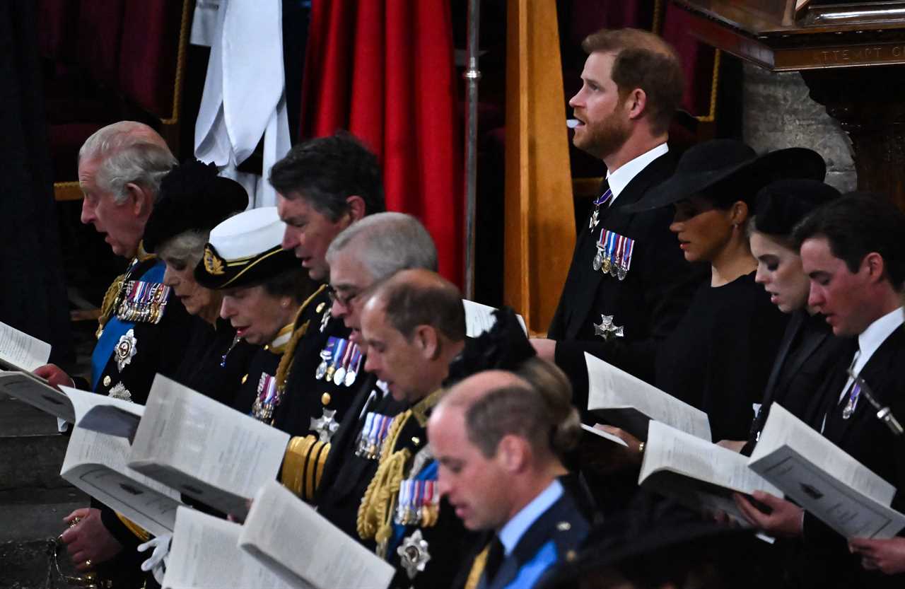 Meghan Markle consoled ‘distressed’ Harry at Queen’s funeral & was ‘tuned in’ to his needs, claims body language pro