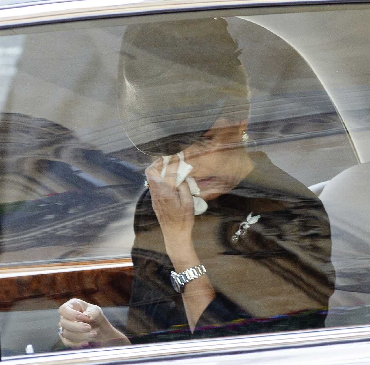 Royal family united in grief as Prince Harry, Meghan, Sophie Wessex and Prince George all shed tears at Queen’s funeral