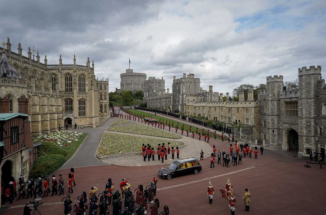 Royal family united in grief as Prince Harry, Meghan, Sophie Wessex and Prince George all shed tears at Queen’s funeral