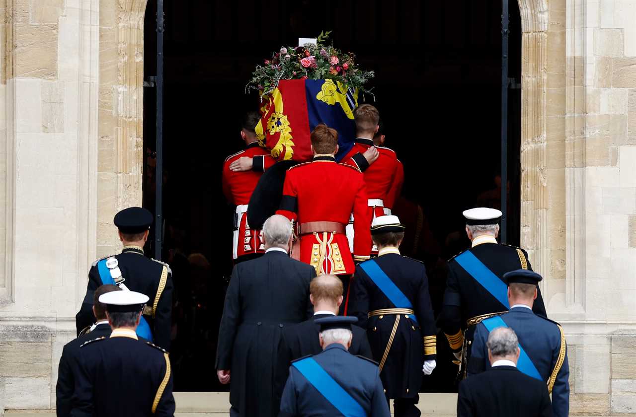 Royal family united in grief as Prince Harry, Meghan, Sophie Wessex and Prince George all shed tears at Queen’s funeral