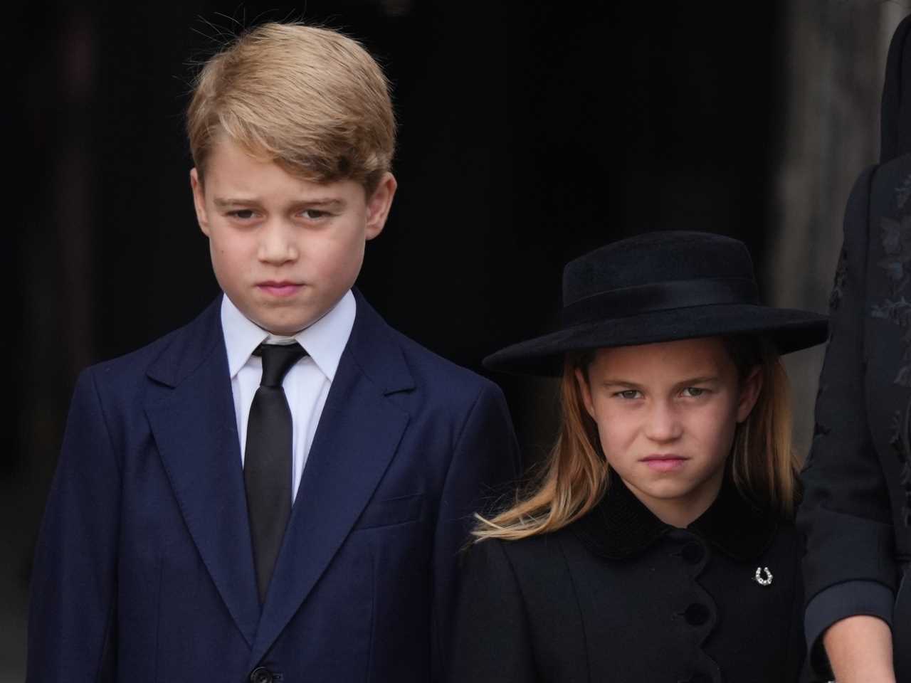 Brave Prince George showed he has what it takes to be king after being thrust into spotlight at his Gan-Gan’s funeral