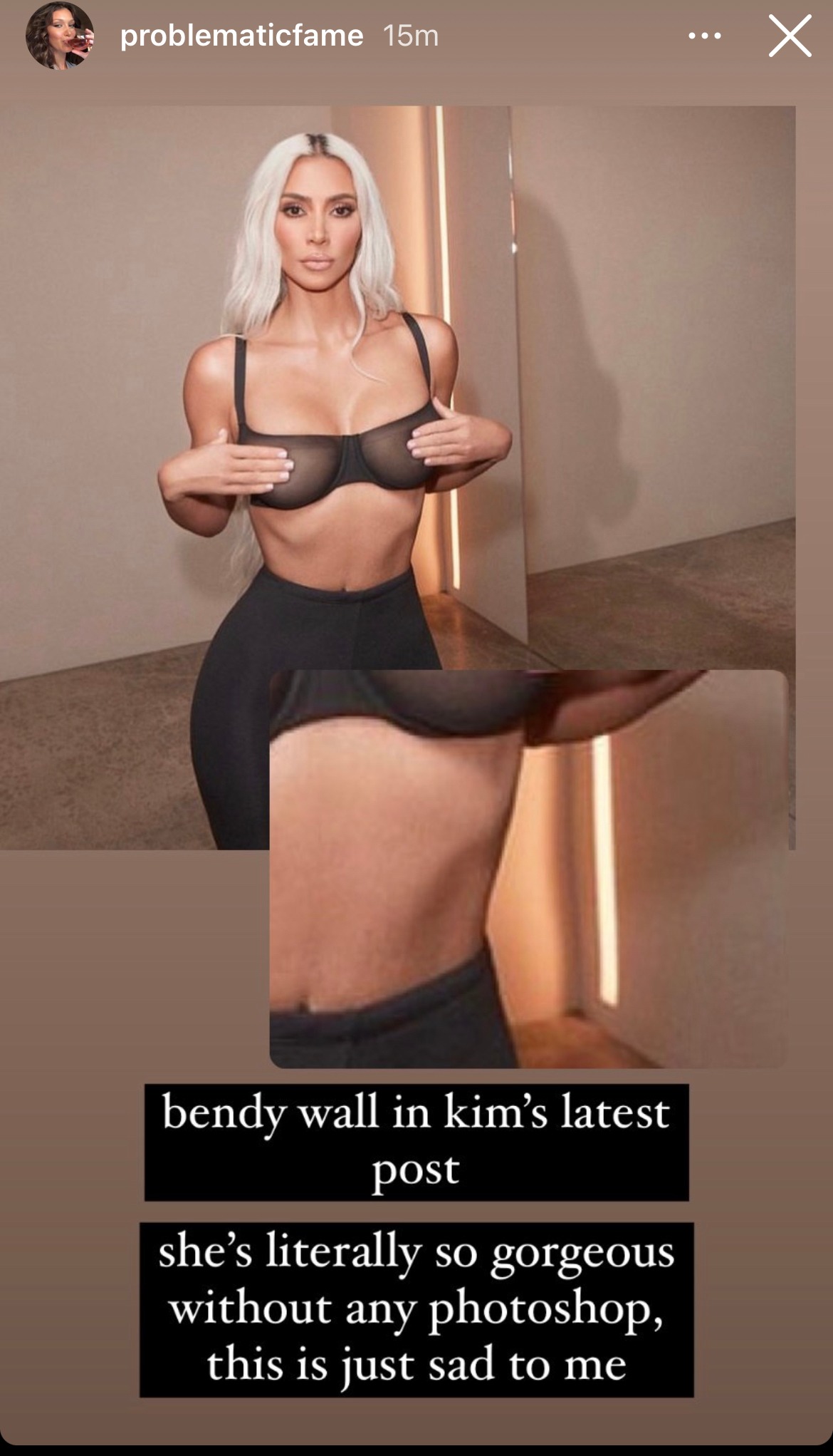 Kim Kardashian stuns as she shows off her bare boobs in see-through SKIMS bra- but fans spot ‘photoshop blunder’