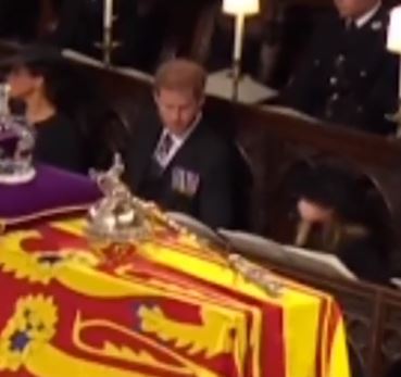 Touching moment Prince Harry reassures niece Princess Charlotte at Queen’s funeral