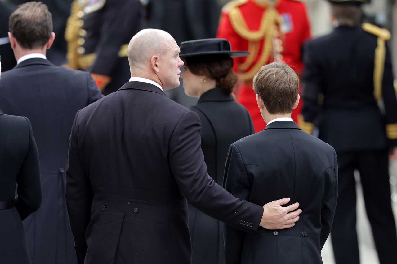 Mike Tindall praised for comforting queen’s youngest grandson James, 14, at funeral as fans call him the perfect royal