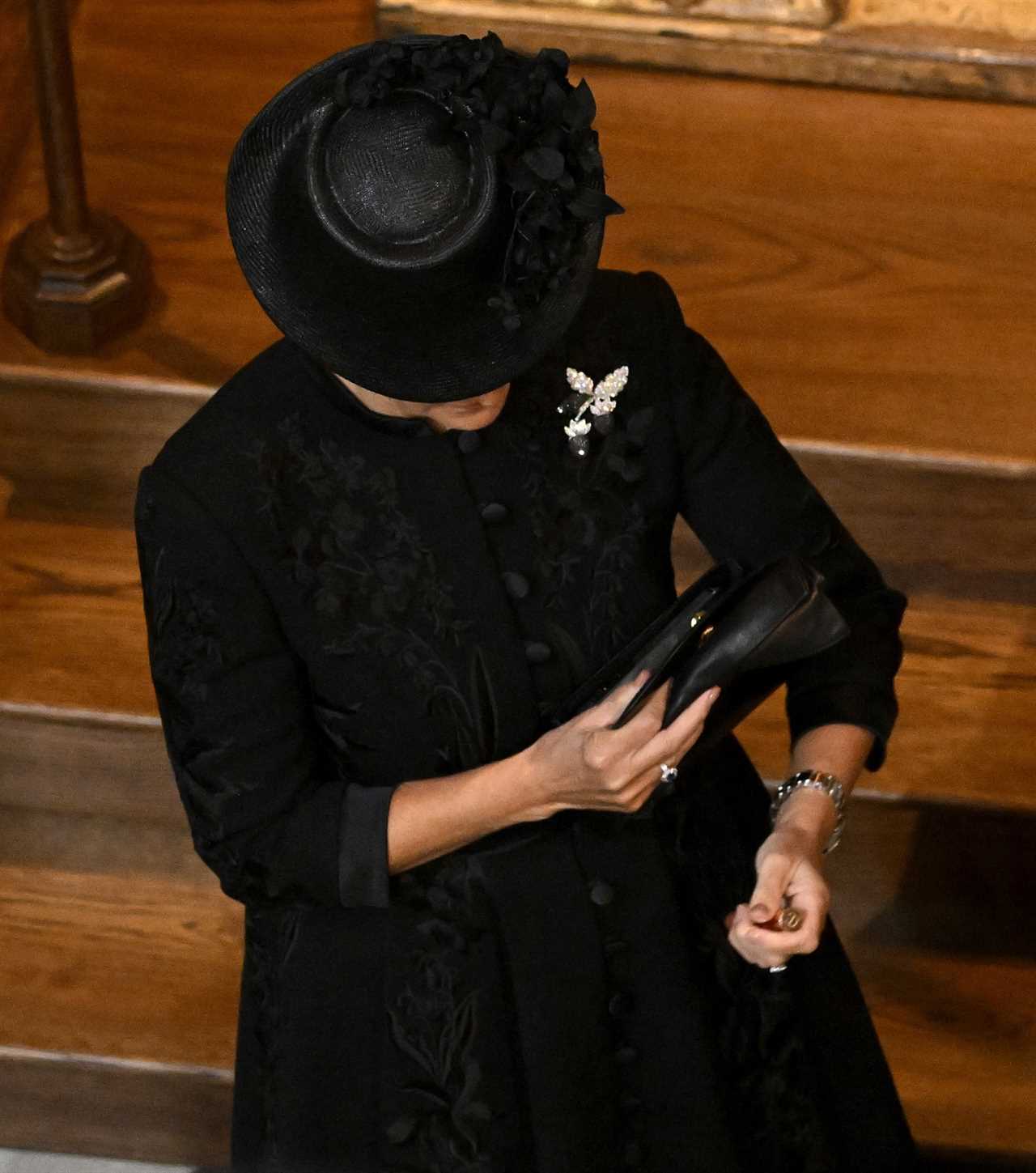 Sophie Wessex paid tribute to the Queen with heartbreaking subtle detail on her bespoke dress at the funeral