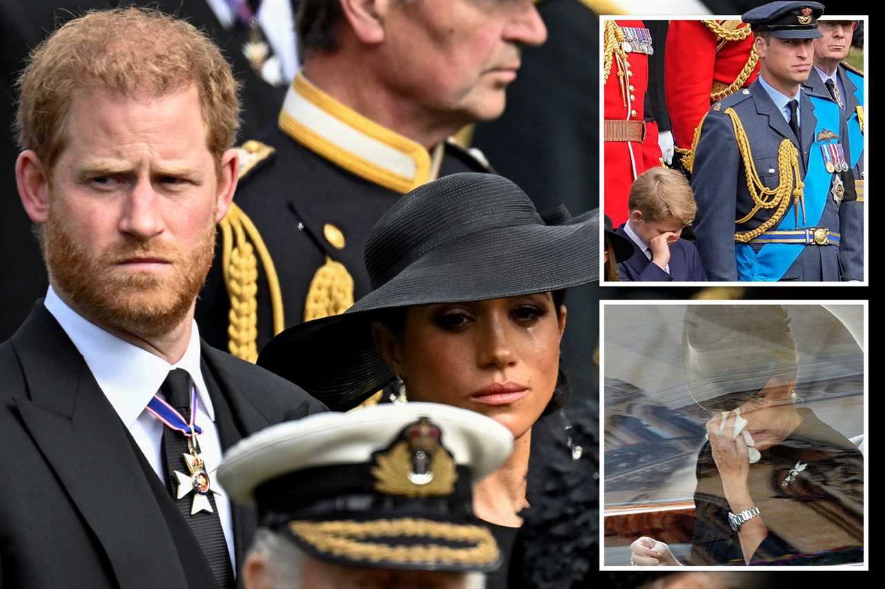 Princess Charlotte shares sweet moment with Meghan Markle during Queen’s funeral – and Sophie Wessex was involved too