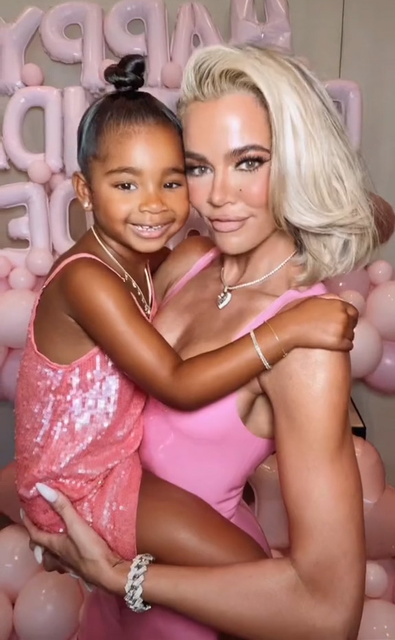 Khloe Kardashian slammed for over-the-top celebration that’s ‘bad for the environment’ on True’s, 4, first day of school