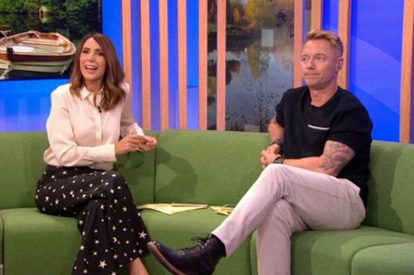 The One Show’s Alex Jones leaves Ronan Keating grinding his teeth with VERY cheeky swipe