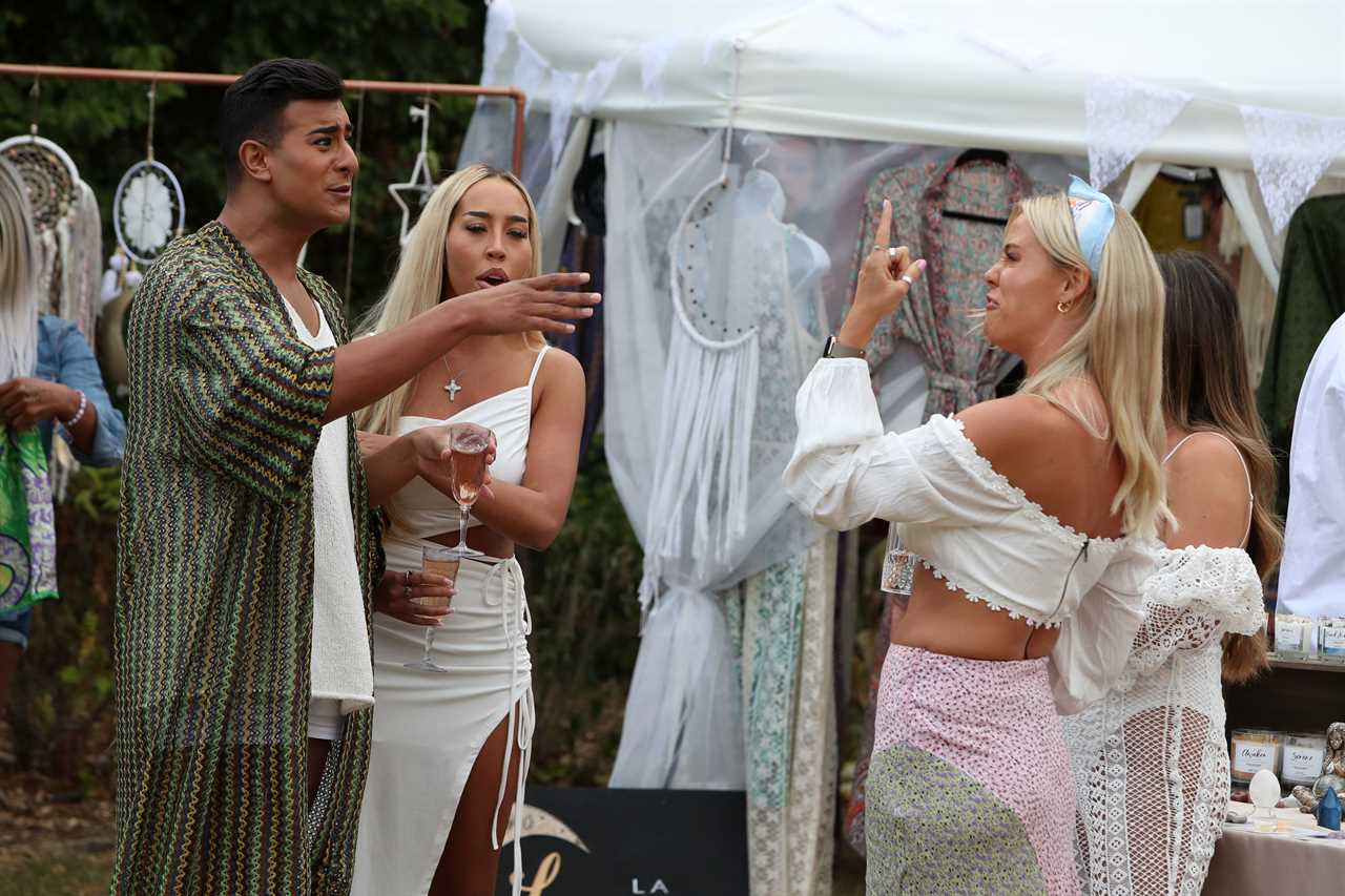 Towie stars in epic bust-up as Dani Imbert gives Chloe Meadows the finger in bitter row